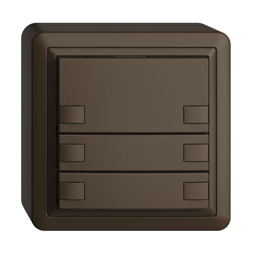 AP-KNX-Taster RGB EDUE, 250mW, o.LED, 3×Taste, 2×Tastenb., cof