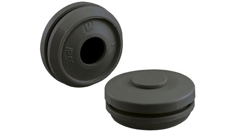 Passe-fils en caoutchouc avec membrane double