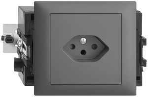 Prise INC EDIZIOdue T13 gris foncé 49…69mm