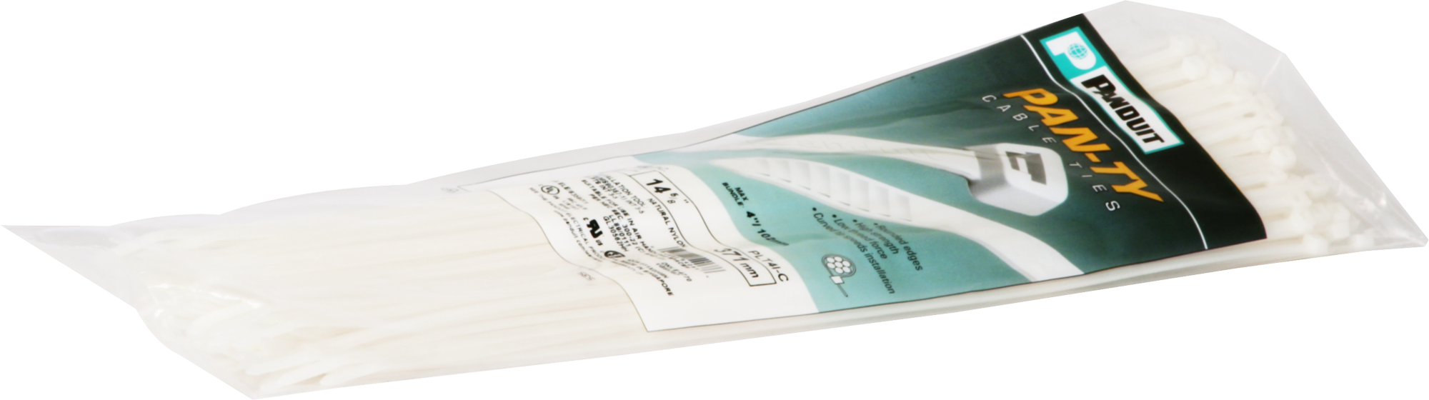 Fascetta Panduit 3.7×368mm incolore