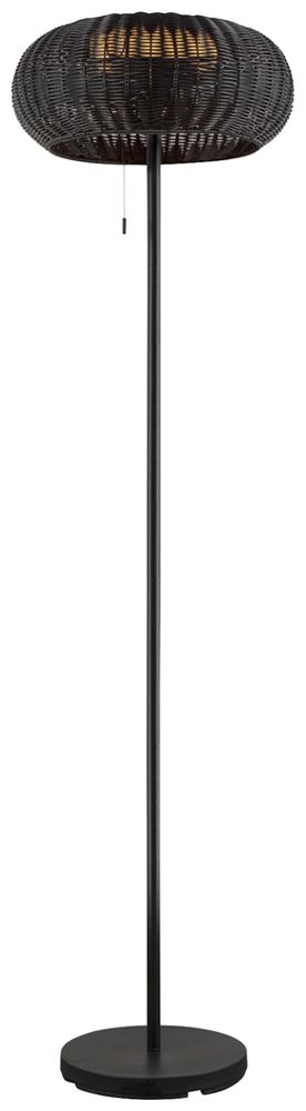 LED-Stehleuchte SLV ADEGAN Solar IP65 4.35W 85lm 2200K DIM schwarz