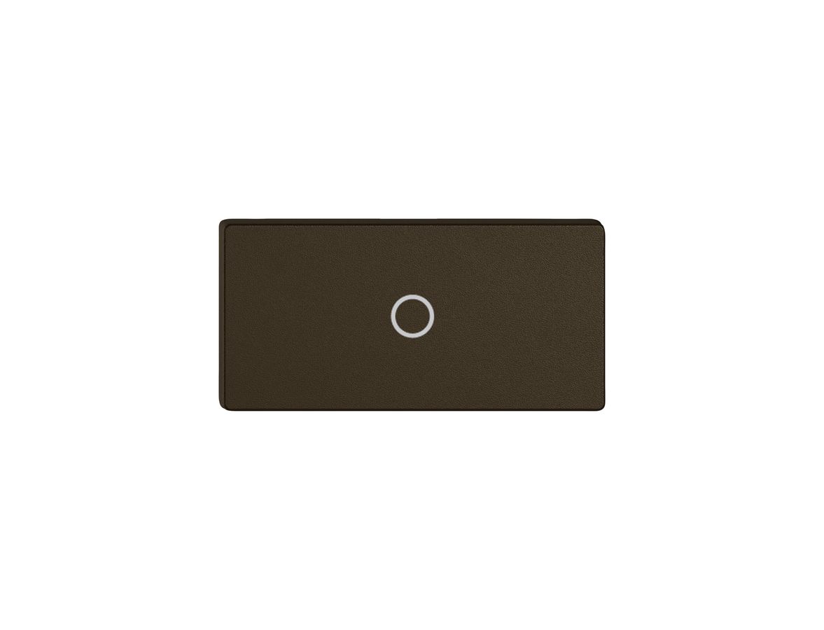 Taste 1/2 EDIZIO.liv Wiser mit SNAPFIX® vert.mit Symbol O (Aus) br