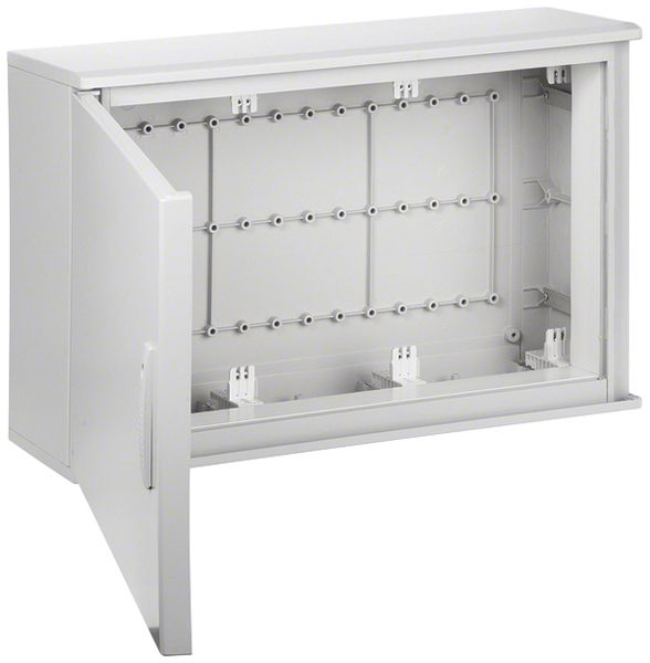 Wandschrank Hager Univers 108 Module 3 Reihen 36TE mit Schloss grau