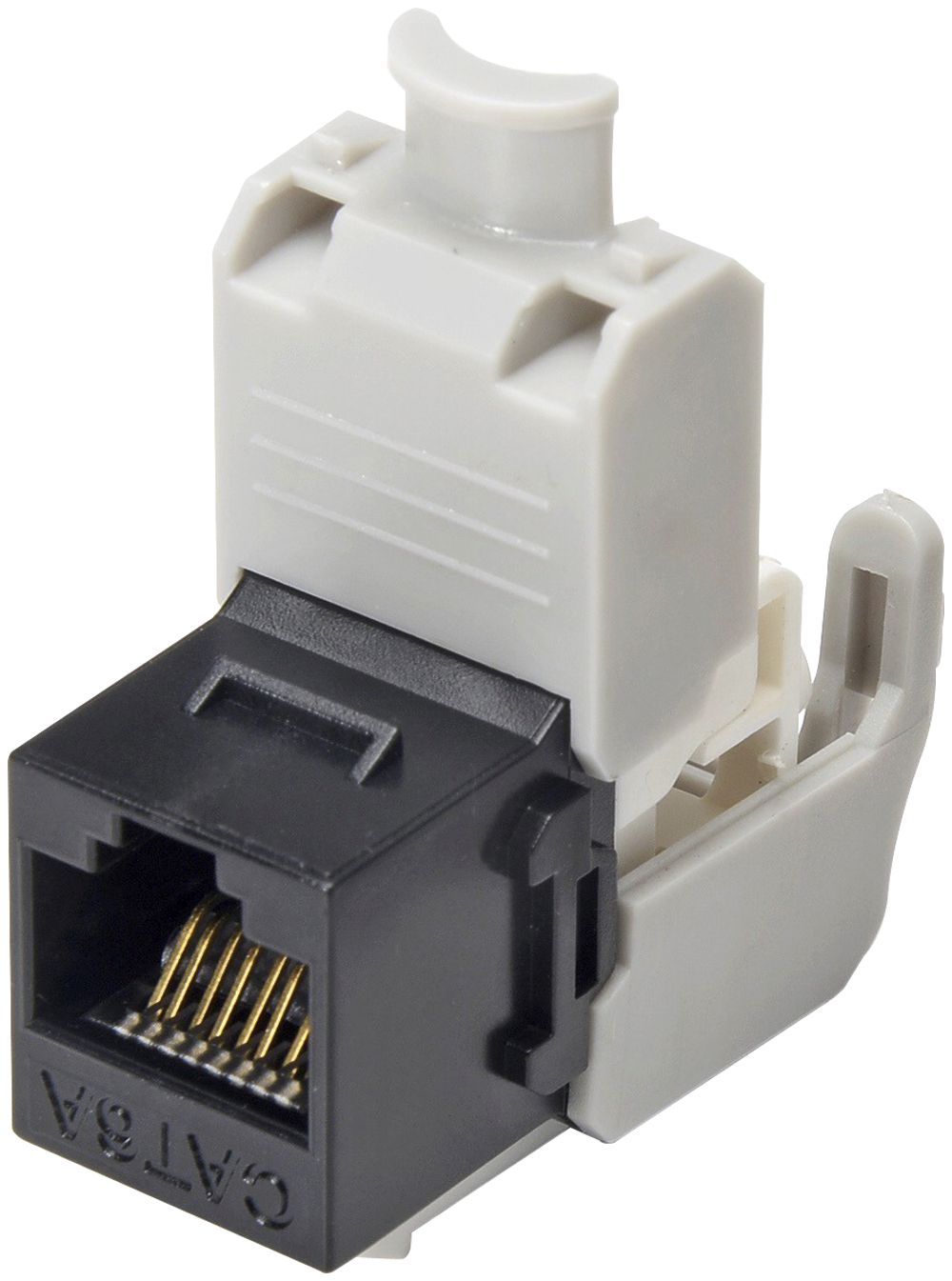 RJ45-Anschlussmodul Cecoflex, Keystone, Kat.6A/u, schwarz
