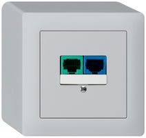 Scatola AP DSL kallysto 2×RJ45 grigio chiaro