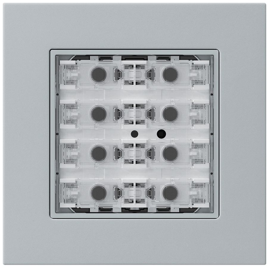 Poussoir KNX ENC KPR p.8×touches 8×points actionnables LED gris