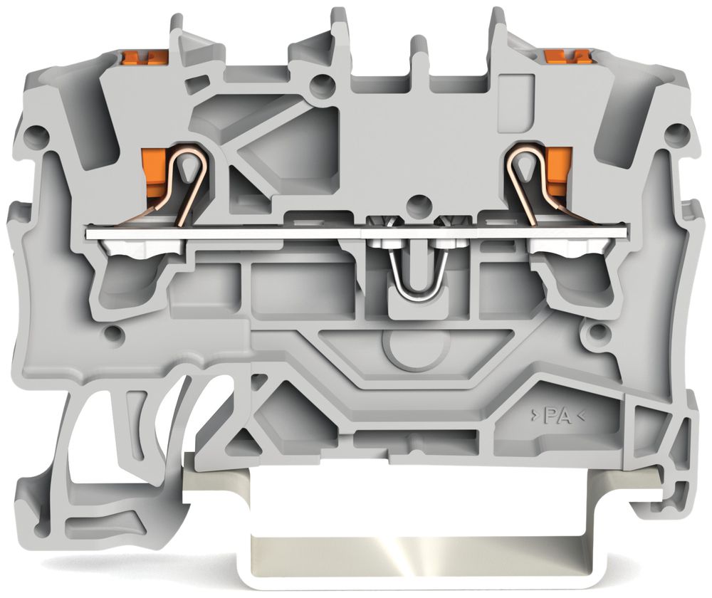 Borne de passage WAGO TopJob-S 1.5mm² 2L gris série 2201