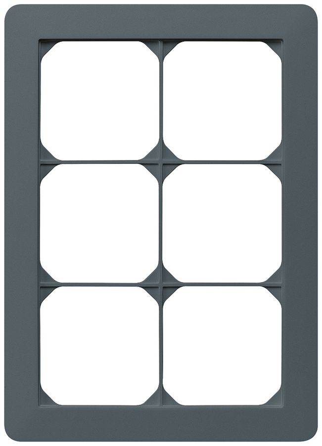 UP-Abdeckrahmen kallysto.trend 3×2 anthrazit 154×214mm