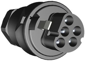 Steckerteil Wieland 0.75…4mm² 5L schwarz