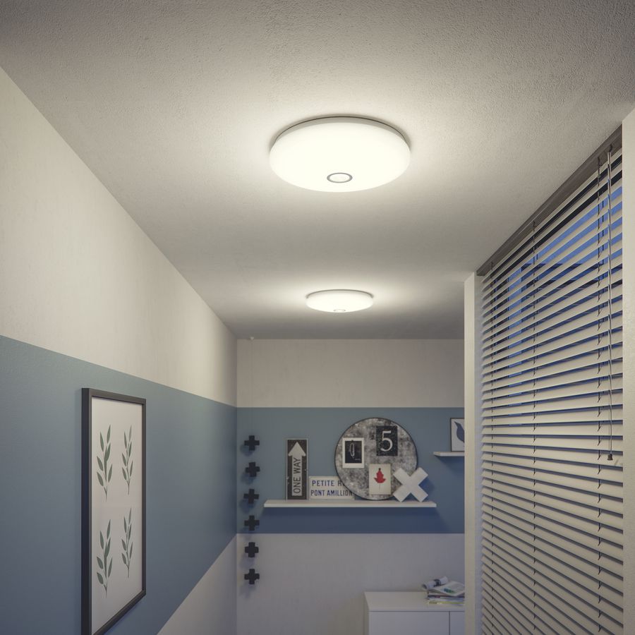 LED-Deckenleuchte Philips Mauve PIR 16W 1900lm 4000K Ø320mm weiss