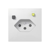 UP-FI-Steckdose SIDUS E T13 30mA, shutter, weiss glänzend