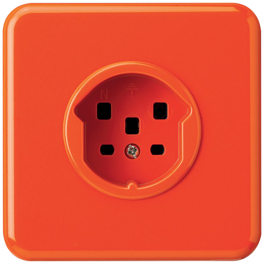 UP-Steckdose basico T25 orange Schraubklemmen