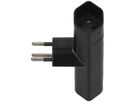 Abzweigstecker MAX HAURI 2×T13 10A 250V T-Form schwarz