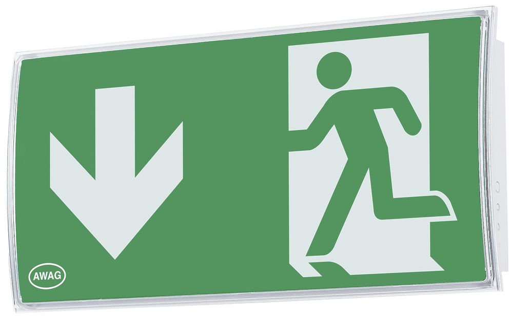 LED-Rettungszeichenleuchte AWKC-W-013-AT-BZS 4W 3h 340×170×60mm