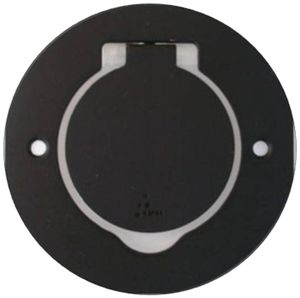 Prise de sol Arnould ART, rond, 1×T23, zamak, noir mat