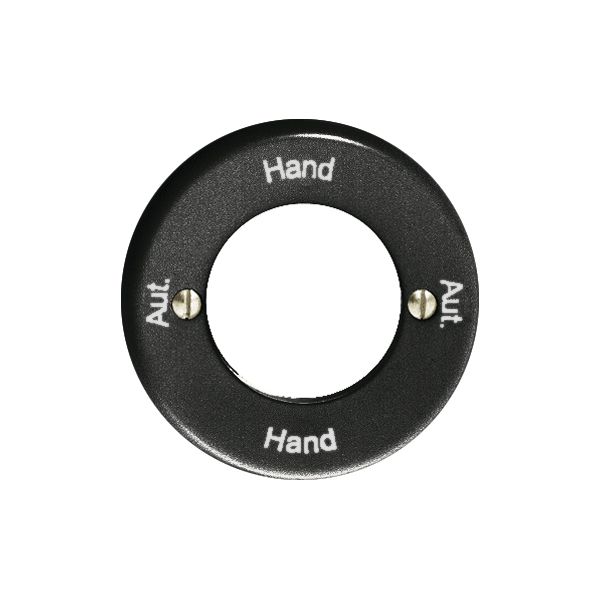 Kit front. Aut.-Hand-Aut.-Hand pour interrupteur rot. à clé noir