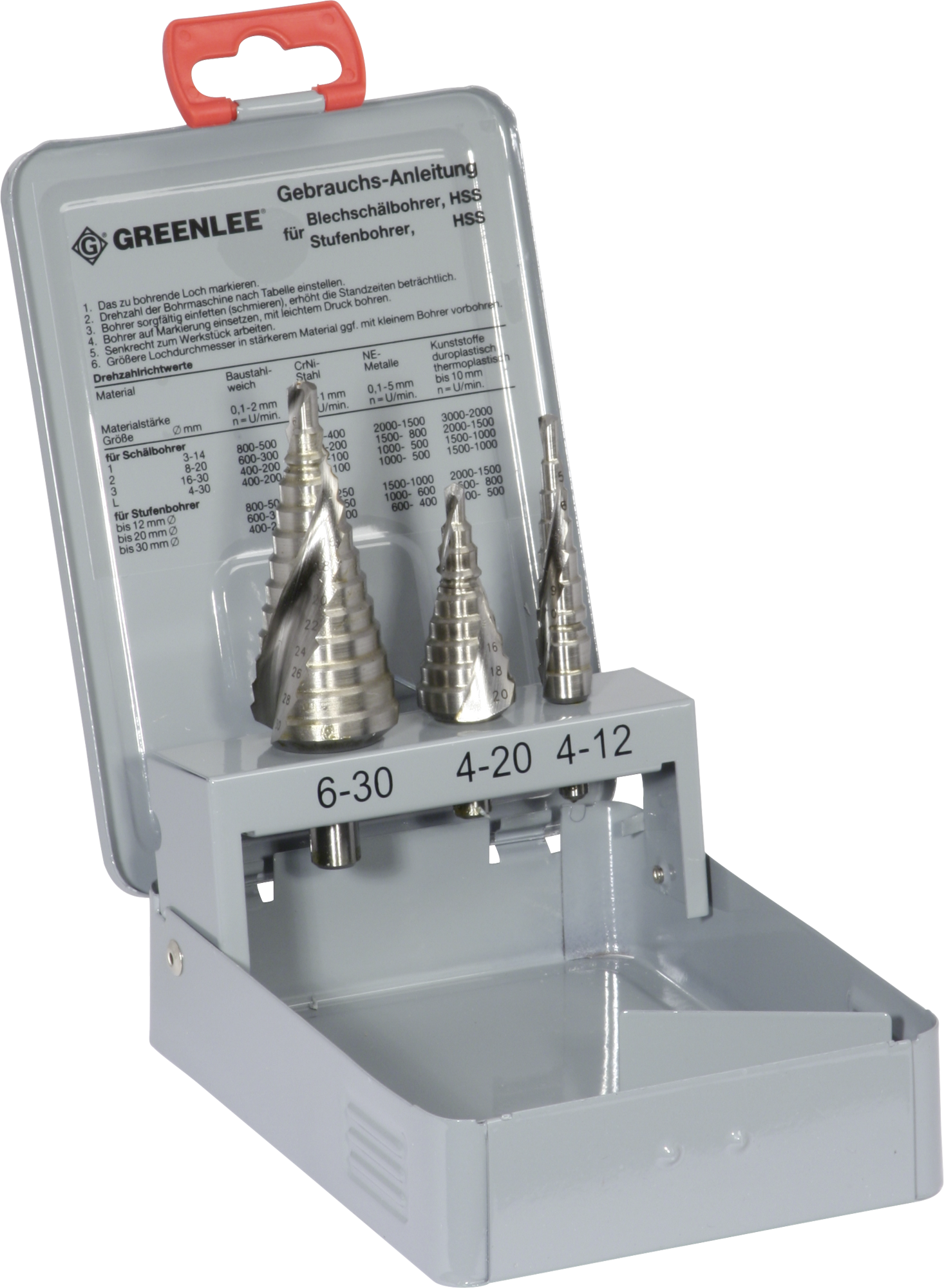 Stufenbohrer-Set Greenlee 4…30mm
