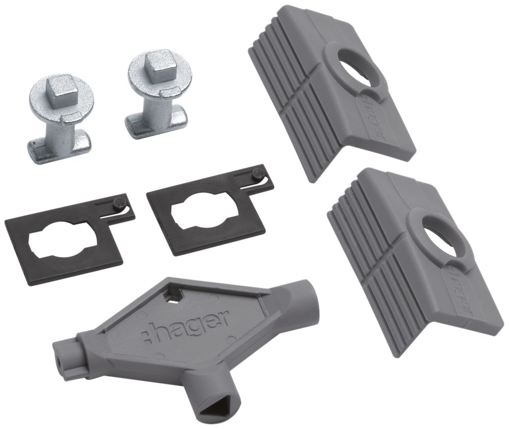 Intérieur de serrure Hager Orion.Plus carré 6×6mm 2 pièces