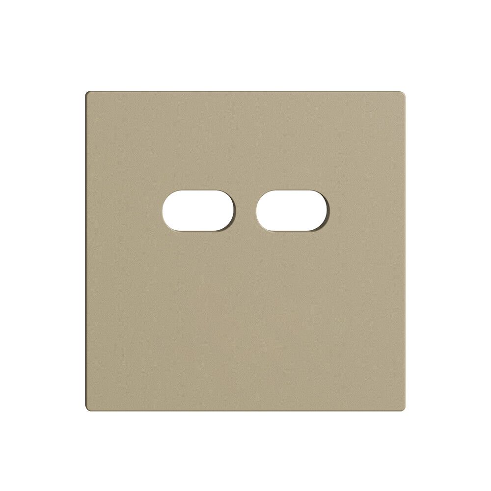 Montageset Feller EDIZIOdue für Steckdose USB 18W 2×Typ C sand