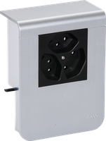 Geräteträger Hager für SL20080 Dekor Aluminium, 3×T13