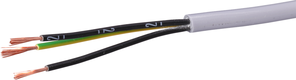 Steuerkabel LiYY 3×0.75mm² nummeriert grau