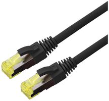 Câble patch RJ45 ROLINE Stranded cat.6A S/FTP AWG26 LSZH noir 3m