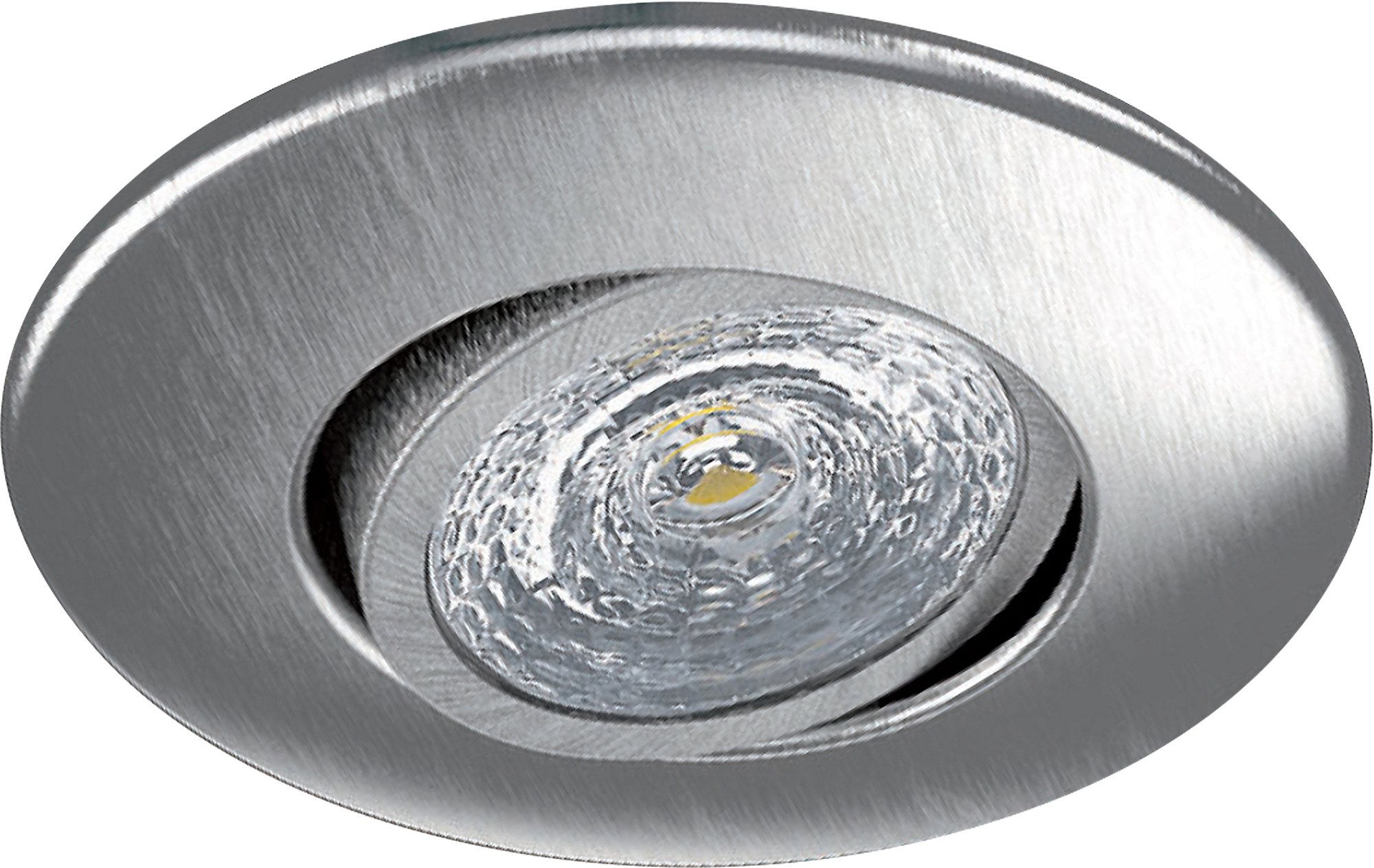 LED-Set Quick 7W, nickel-geb., 450lm 2700K, Ra85, dimmbar, Spannfeder