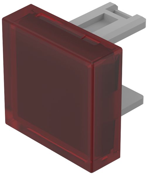 Druckhaube EAO31 15×15mm tansluzent, rot