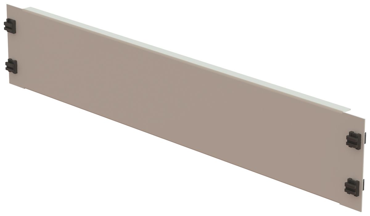 Plaque d'obturation 19" fermeture rapide 2UH acier gris