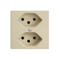 UP-Steckdose EDIZIOdue 2×T13 vanille