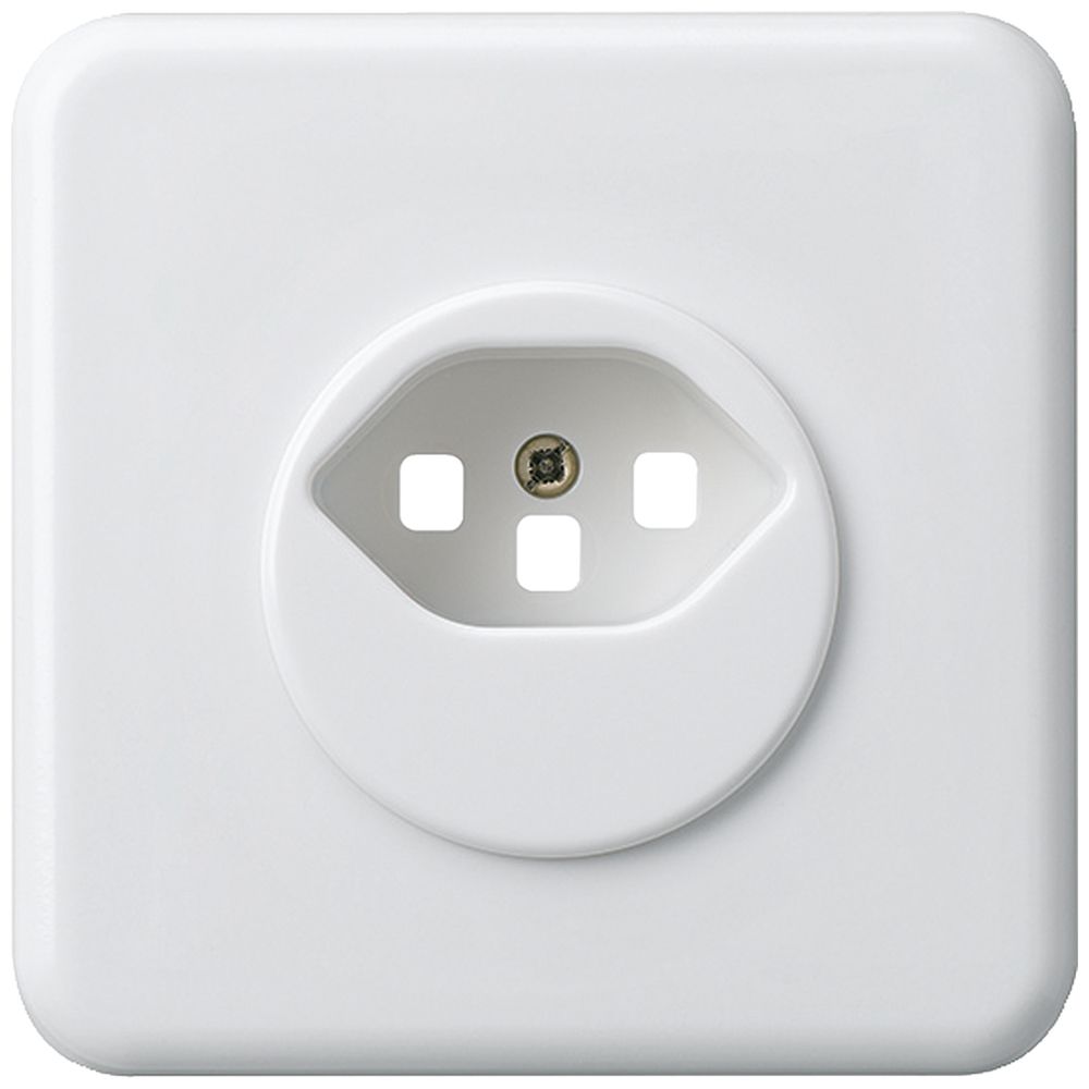 UP-Frontset basico Typ 23 86×86mm weiss mit Kinderschutz