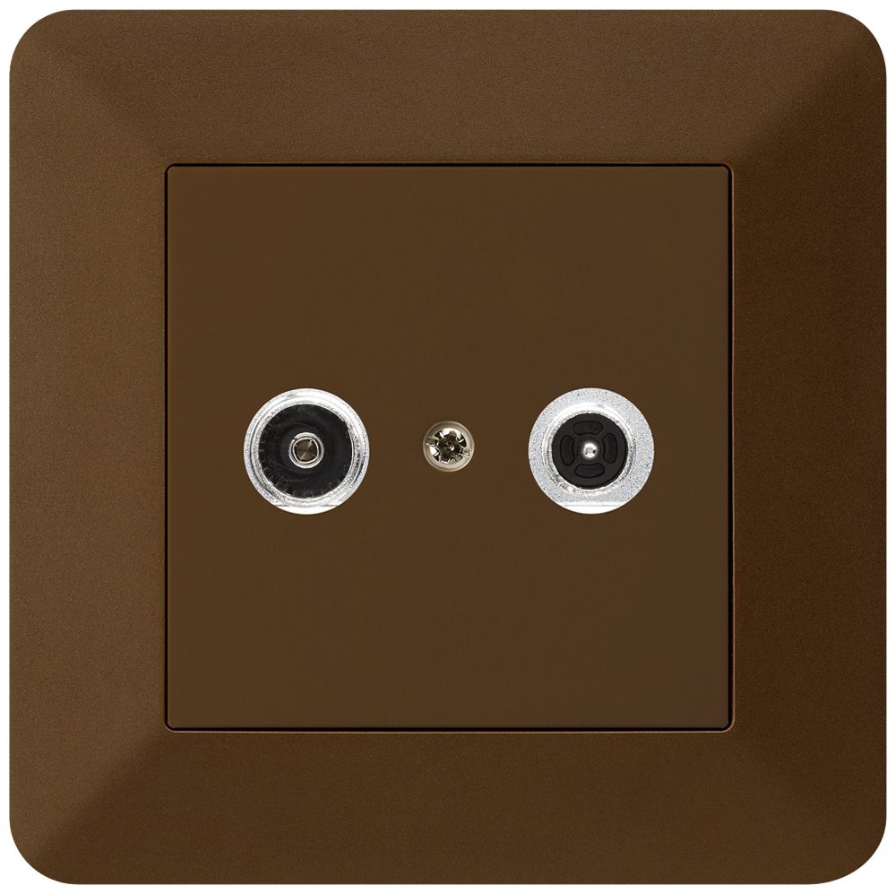 Prise antenne ENC kallysto.trend R/TV 19dB 2GHz brun