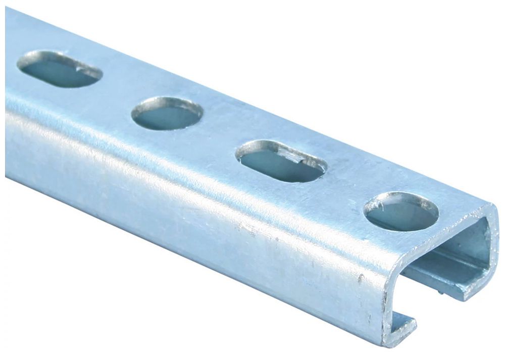 C-Schiene Caddy Typ E5, L=2m 20×36mm, feuerverzinkt