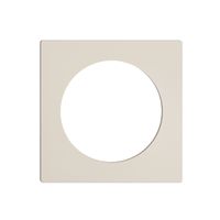 Frontplatte EDIZIOdue crema, mit Bohrung 43mm