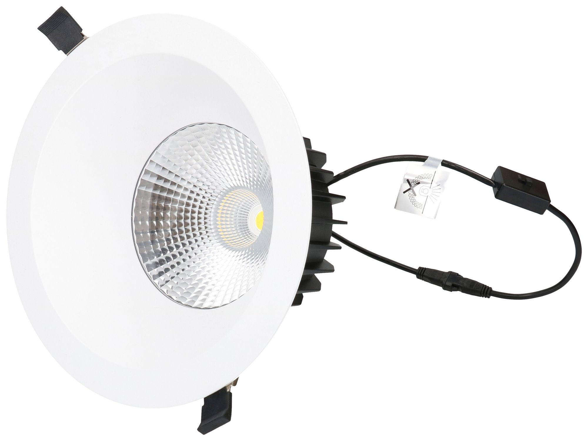 Spot LED INS maxLUCE ATMO 200 24W 2640lm 3000…4000K IP44 1-10V DALI2 Ø200mm bi