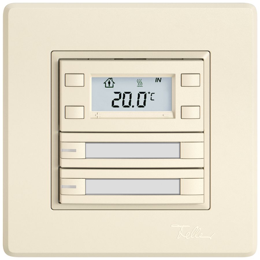 UP-RTH-Taster EDIZIO.liv SNAPFIX® m.RGB-LED Pap.2×Taste 2-Tbed.cr