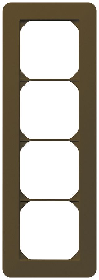 UP-Abdeckrahmen kallysto.trend 4×1 braun 94×274mm