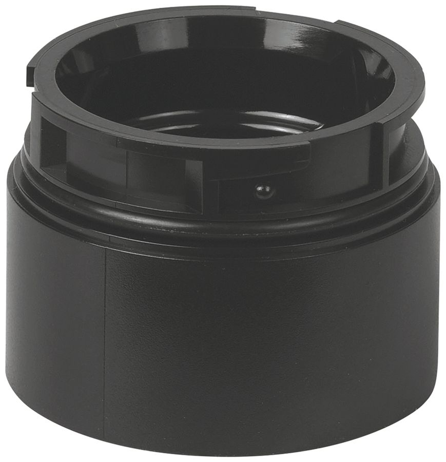 Adapter für Bodenmontage WERMA BWM, schwarz