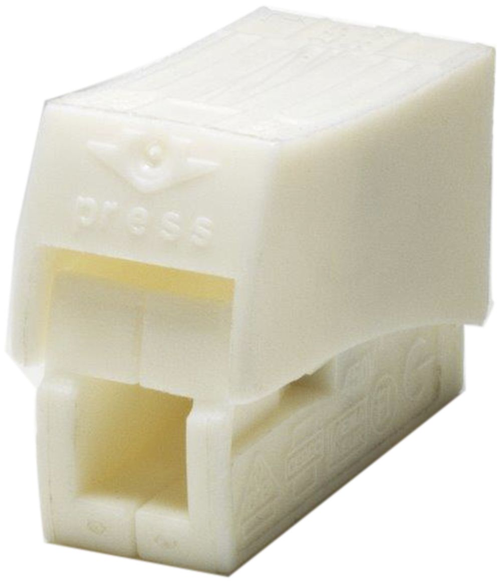 Borne de connexion Woertz 1P 0.5…2.5mm² blanc