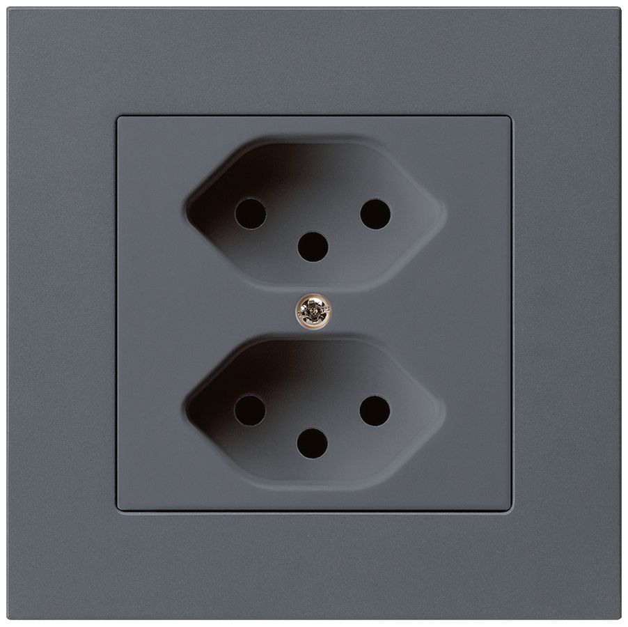 UP-Steckdose kallysto.pro 2×T13 anthrazit