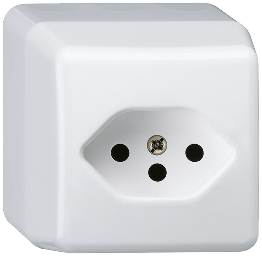 Prise AP basico type 13 blanc