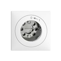 UP-Schwenktaster 0<-1/1P EDIZIOdue weiss für Schloss, ohne Zylind