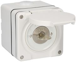 Interruttore graduato AP NEVO 1P, IP55, 0-1-2-3-4, cil.1007F, 9h, 631984, bi
