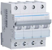 Leitungsschutzschalter Hager MCB quickconnect 4P 415V Typ C 40A Icn 6kA 4TE