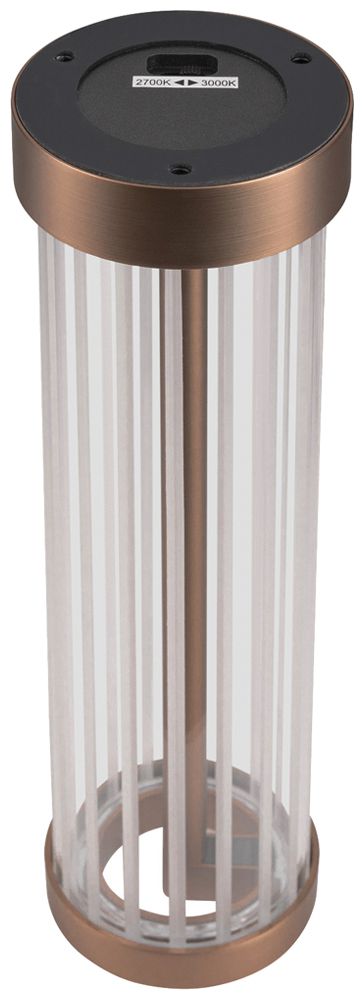 Lampada da tavolo LED SLV QUIMERA 4.3W 110lm 927/930 interruttore Ø80×277mm rame