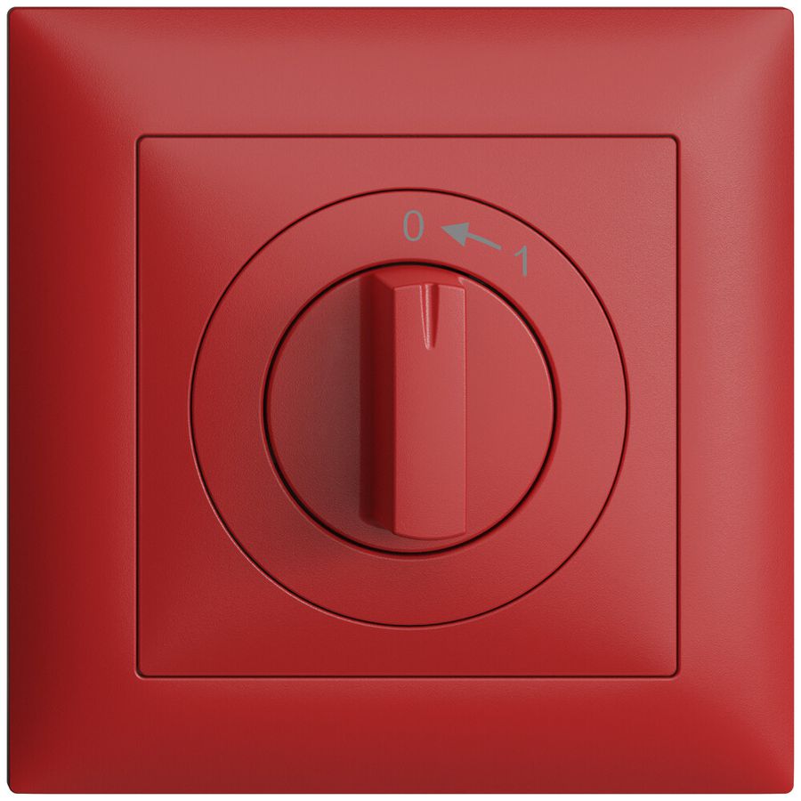 Frontset EDIZIOdue 0<-1 berry 88×88mm für Schwenktaster