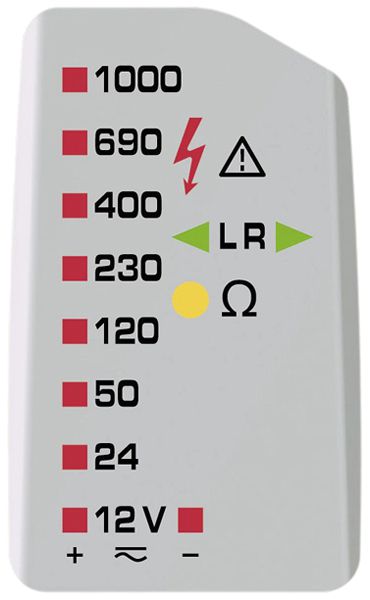 Spannungsprüfer Benning expert 12…1000VUC Cat IV 600V IP65