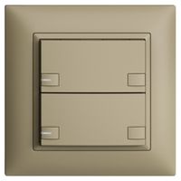 UP-KNX-Taster RGB EDUE FMI, 250mW, m.RGB-LED, 2×Taste, 2×Tastenb., sa