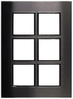 En-tête ENC Legrand Arteor 3×2 vertical 157×213mm Black brushed