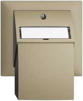 Kit de montage INC EDIZIOdue, avec capot de sortie droite, pour 2×RJ45, sand